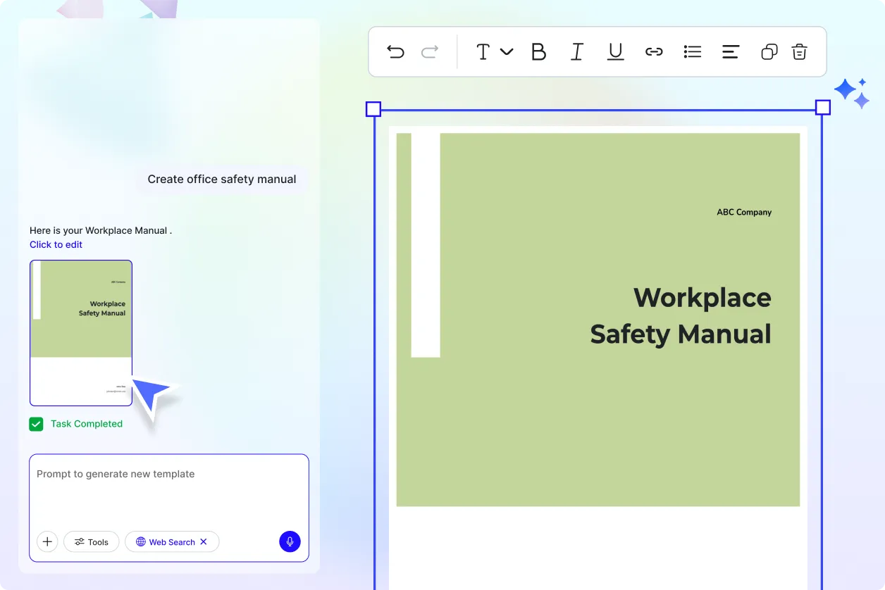 Free AI Workplace Manual Generator, AI Workplace Manual Maker Online [ No Signup ]